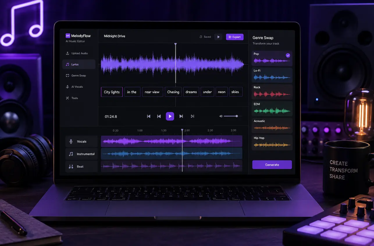 AI Music Editor: Change Lyrics & Song Style | AIMakeSong