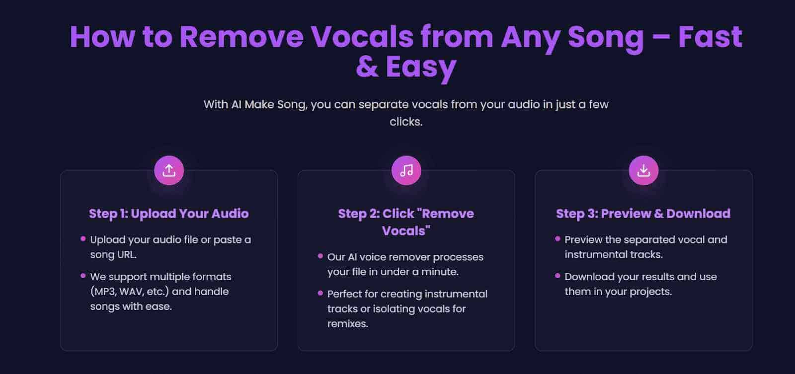 AI Vocal Removal
