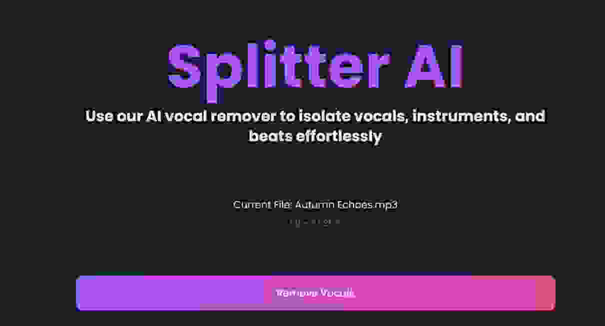 AI Vocal Removal